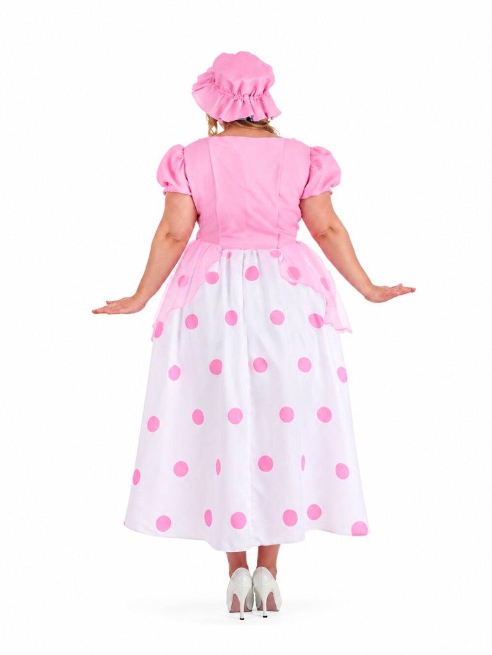 NIP Bo Peep Plus Size Women's Costume 2X Bonnet Dress Halloween Cosplay Fun.com - Picture 2 of 5